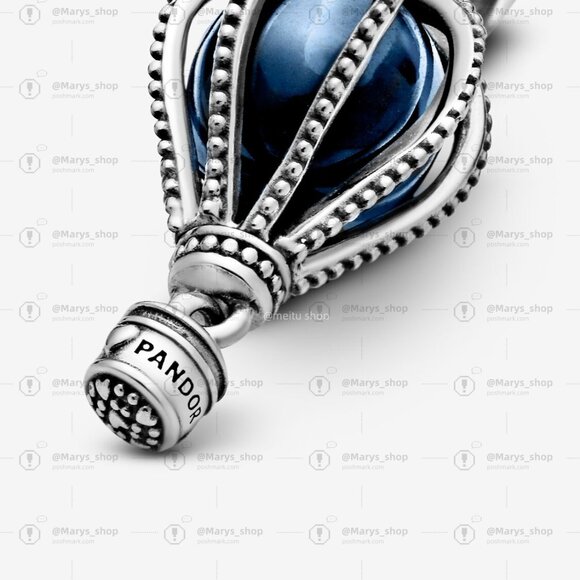 Pandora Blue Hot Air Balloon Travel Charm - Picture 4 of 6